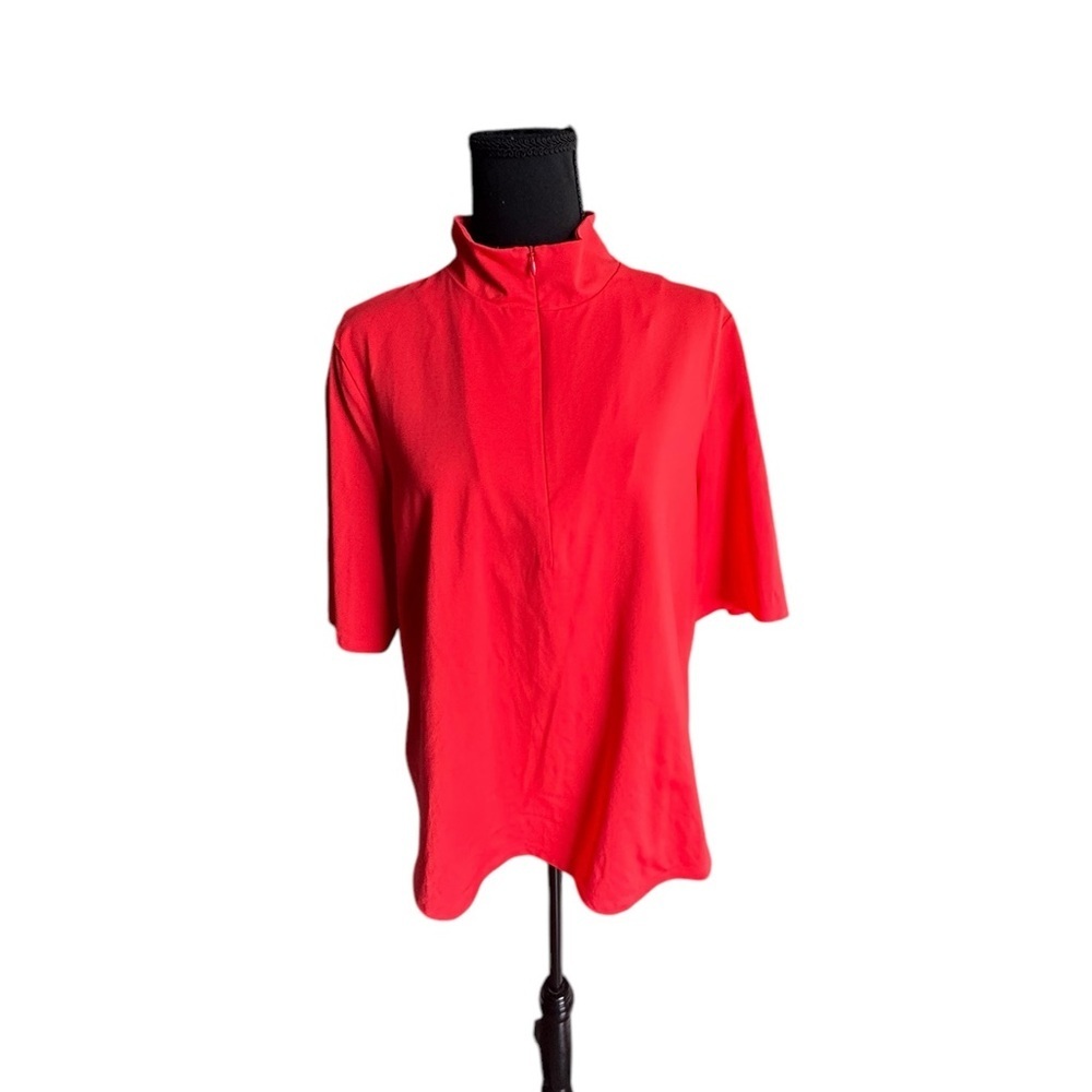 Tommy Bahama IslandZone Red Half-Zip Polo Shirt Womens  XL G10